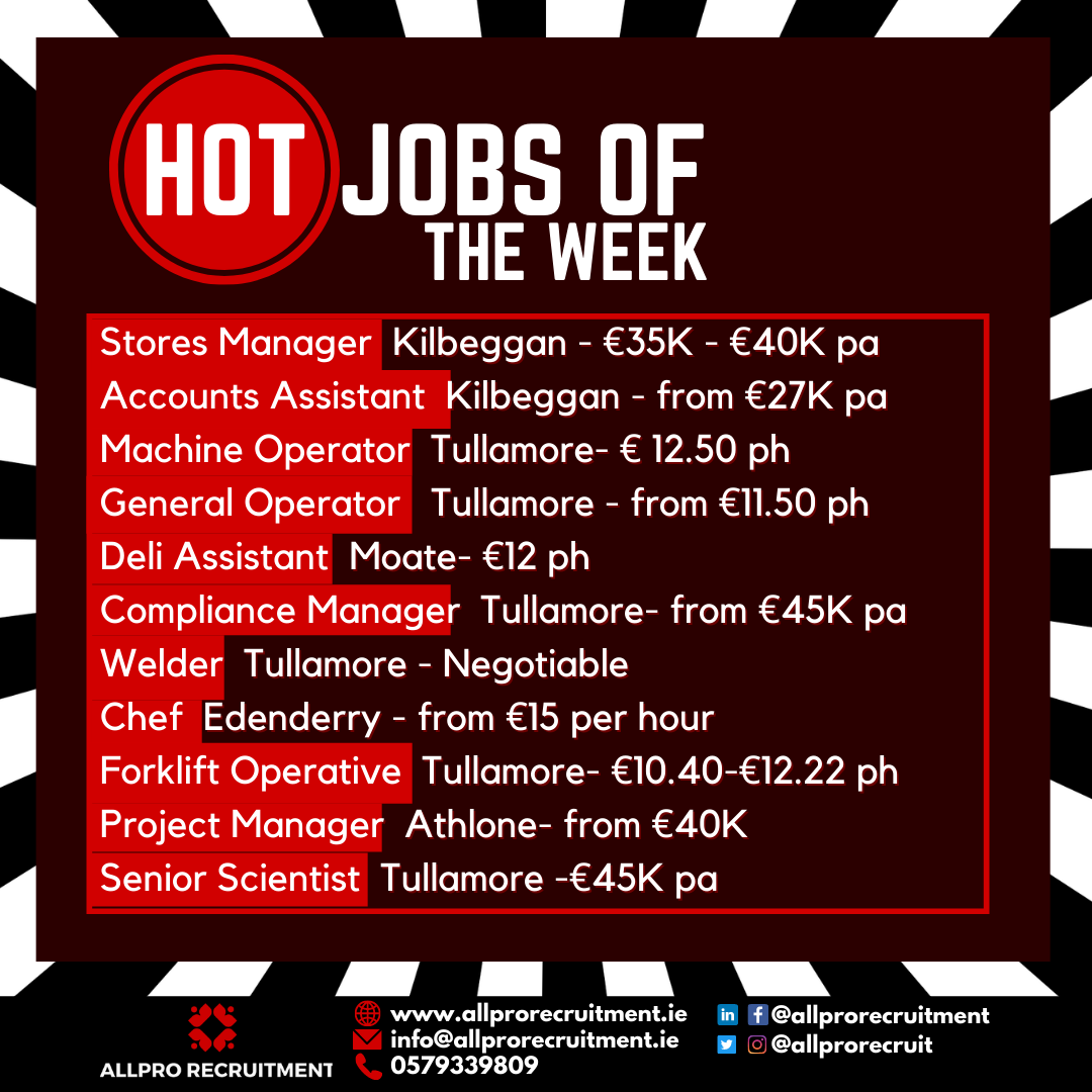Hot Jobs of the Week